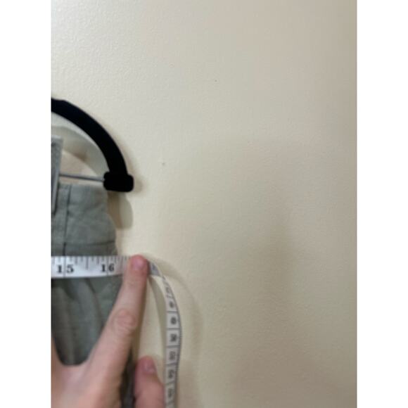Frank & Eileen Kinsale High Rise Pants Green Sz 10 Raw Hem - See Flaw - Picture 8 of 10